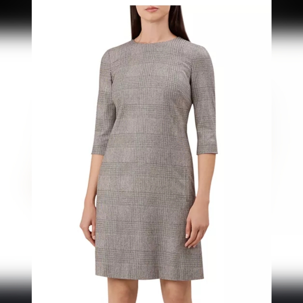 HOBBS LONDON Glen Sharon Plaid Dress Size 8